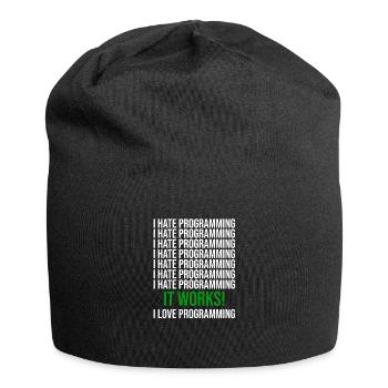 Programmation Dicton amusant pour les programmeurs - Bonnet en jersey - noir - Devant