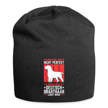 Mein Deutsch Drahthaar liebt mich Vorstehhund - Jersey-Beanie - Schwarz - Vorne