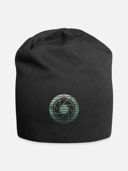 Fotograf Kamera Fotografie Fotografieren Geschenk - Jersey-Beanie - Schwarz