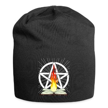 Pentagramm Hexerei Satanisch Okkult Spirituell - Jersey-Beanie - Schwarz - Vorne
