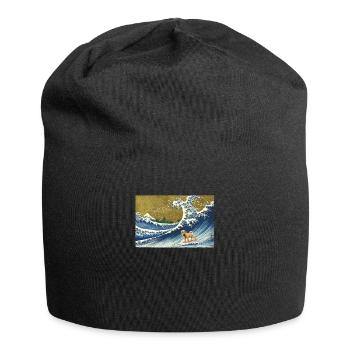 Shar Pei - Jersey-Beanie - Schwarz - Vorne