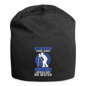 Vermessungstechniker studieren Vermesser - Jersey-Beanie - Schwarz - Vorne