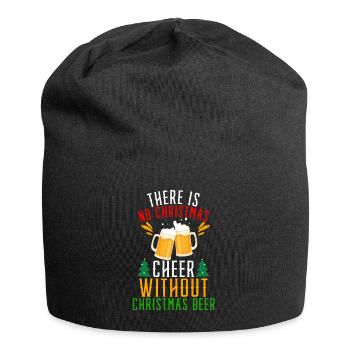 Weihnachten, Weihnachten, Weihnachten, Weihnachten - Jersey-Beanie - Schwarz - Vorne
