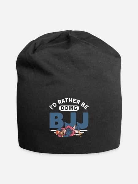 Jiu Jitsu Schüler BJJ Jiu Jitsu Geschenk - Jersey-Beanie - Schwarz