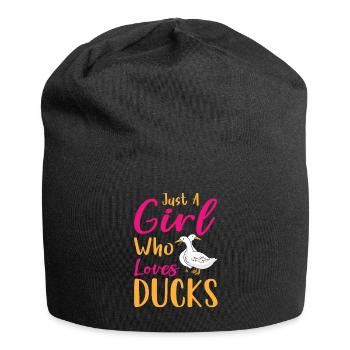 Juste une fille qui aime ducks Ente - Bonnet en jersey - noir - Devant