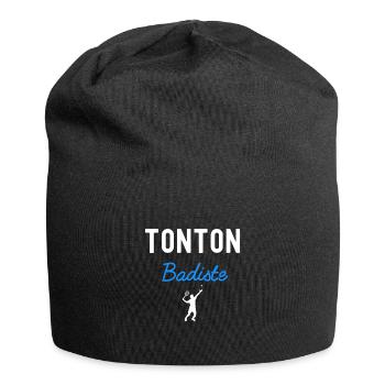tonton BADMINTON - Bonnet en jersey - noir - Devant