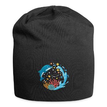 Dolphin - Jersey Beanie - black - Front