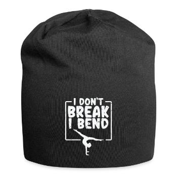 I Don't Break I Bend Gymnastics Gym Acrobatic - Jersey Beanie - black - Front