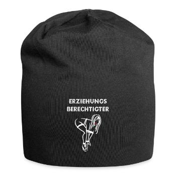 Erziehungsberechtigter BDSM Kinky - Jersey-Beanie - Schwarz - Vorne