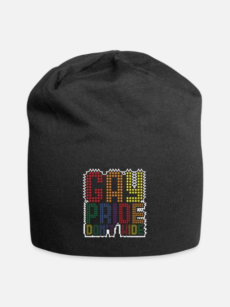 Gay Pride Dont Wide Pride Gay Pride Gay Pride - Jersey-Beanie - Schwarz