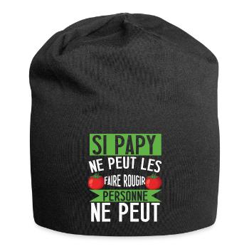 Cadeau homme jardinier papa père jardinage - Bonnet en jersey - noir - Devant