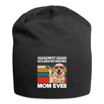 Best Golden Retriever Mom Ever Beste Hunde Mama - Jersey-Beanie - Schwarz - Vorne
