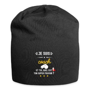 COACH quel est ton super pouvoir - Bonnet en jersey - noir - Devant