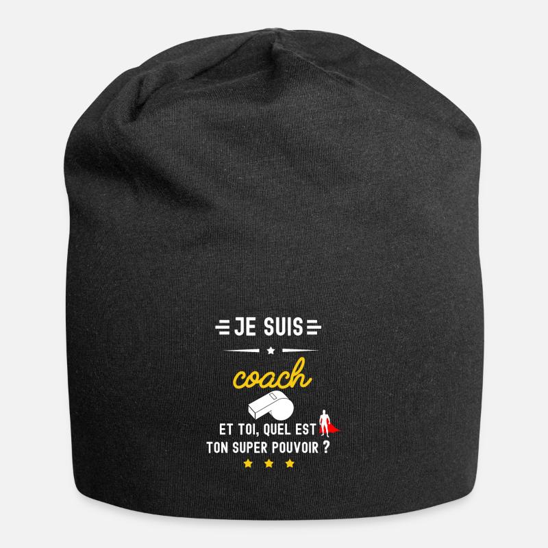 COACH quel est ton super pouvoir - Bonnet en jersey - noir
