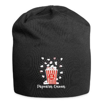 Popcorn Queen Cinema Lover Movie Night - Jersey Beanie - black - Front