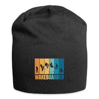 Wakeboarding Wassersport Wakeboarder Wasserski - Jersey-Beanie - Schwarz - Vorne