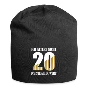 20 Jahre Geburtstag Spruch Frauen Männer Geschenk - Jersey-Beanie - Schwarz - Vorne