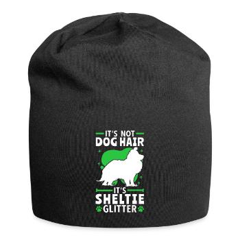 This is Sheltie Glitter Shetland Sheepdog - Jersey Beanie - black - Front