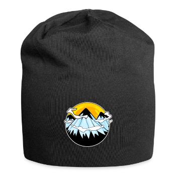 Berg Berge - Jersey-Beanie - Schwarz - Vorne