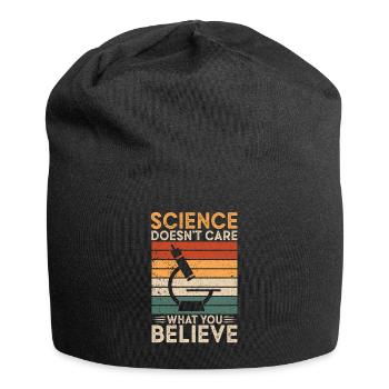 Science Doesn't Care What You Believe Science - Jersey Beanie - black - Front
