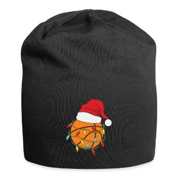 Basketball christmas light chain basketball players - Jersey Beanie - black - Front
