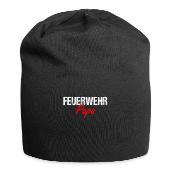 Feuerwehr Papa - Jersey-Beanie - Schwarz - Vorne