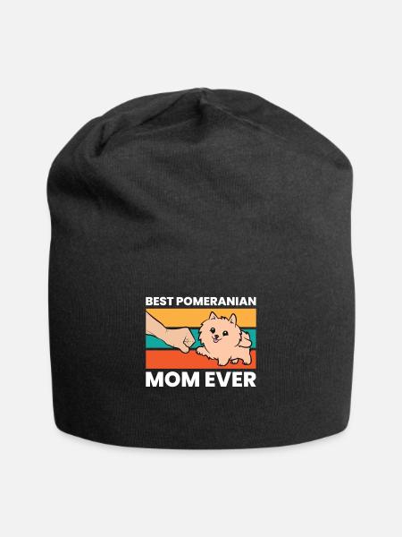 Pomeranian Hundehalter Beste Pomeranian Mama - Jersey-Beanie - Schwarz