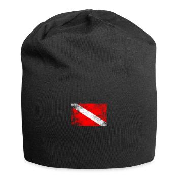 Diver Flag Underwater Diving Gift - Jersey Beanie - black - Front