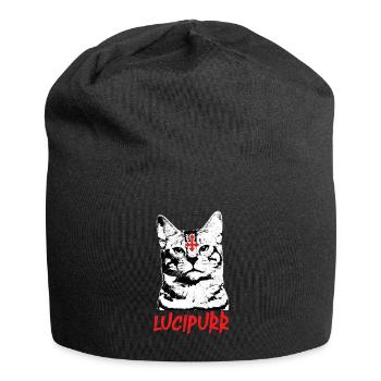 Lucipurr Rock Satan Chat Chat Chat - Bonnet en jersey - noir - Devant
