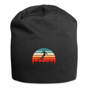 Ski Retro - Jersey-Beanie - Schwarz - Vorne