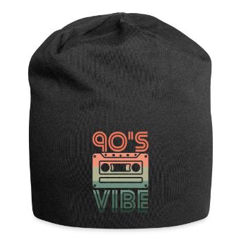 Cassette rétro Vibe Nineties des années 90 - Bonnet en jersey - noir - Devant