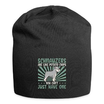 Schnauzer Chien Propriétaire de chien Propriétaire de chien Cadeau - Bonnet en jersey - noir - Devant