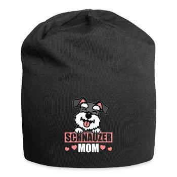 Schnauzer Maman Propriétaire de Chien Maîtresse Cadeau - Bonnet en jersey - noir - Devant