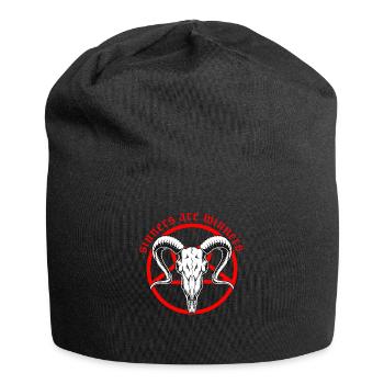 Sinners are Winners Devil Satan Antichrist Goat - Jersey Beanie - black - Front
