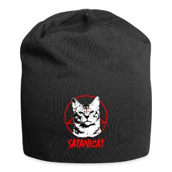 Antichrist Satanicat Satan Cat Devil - Jersey Beanie - black - Front
