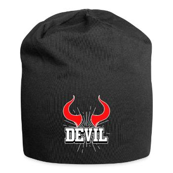 Party Devil Teufel Teufelchen - Jersey-Beanie - Schwarz - Vorne
