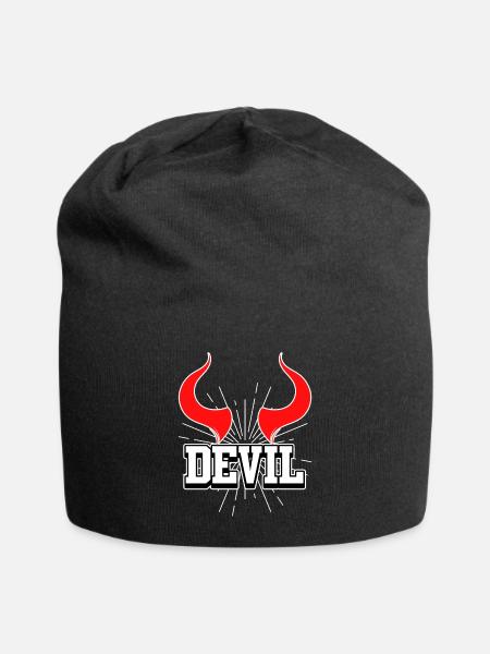 Parti Diable Teufel Teufelchen - Bonnet en jersey - noir