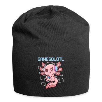 Kawaii Manga Axolotl Gaming Axolotl Gamer - Jersey-Beanie - Schwarz - Vorne