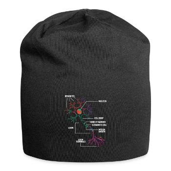 Neuron Neurologist Neursorgeon Brain Scan - Jersey-Beanie - Schwarz - Vorne