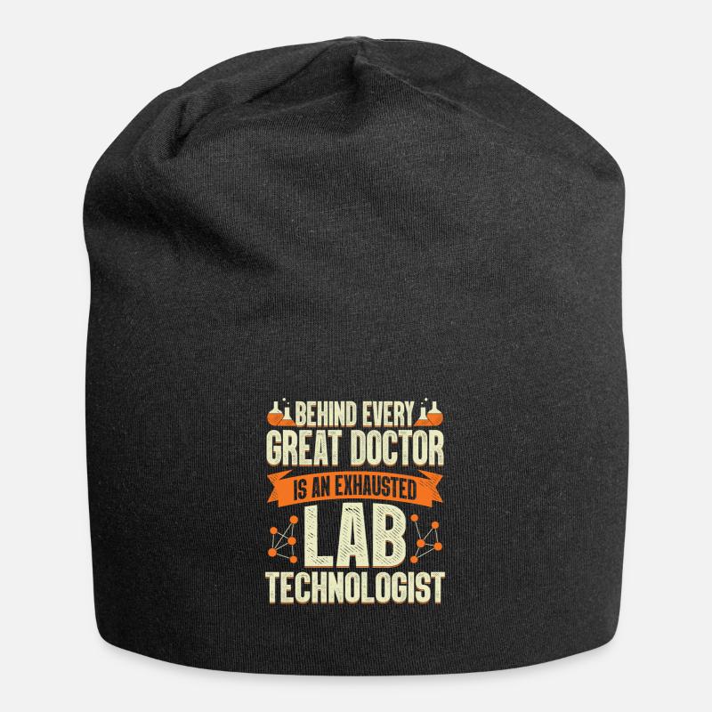 Labortechniker Beruf Laborassistent Geschenk - Jersey-Beanie - Schwarz