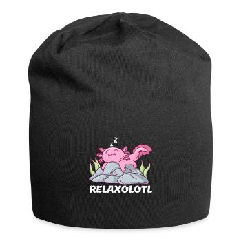 Relaxolotl - Jersey Beanie - black - Front