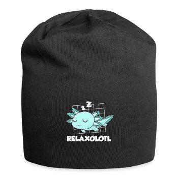 Relaxolotl Late Riser Axolotl - Jersey Beanie - black - Front
