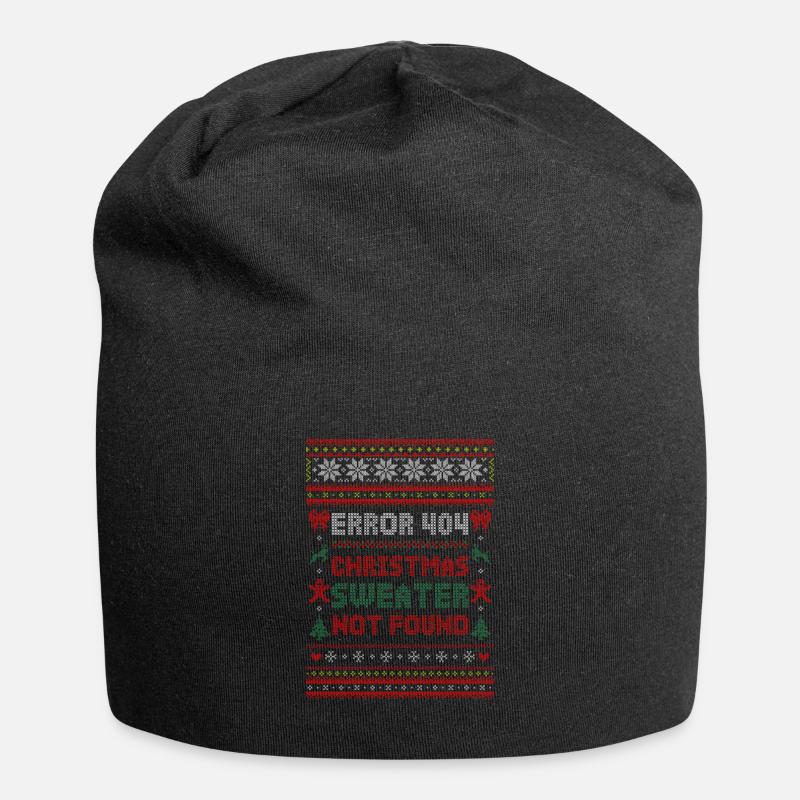 Error 404 - Christmas Sweater not found - Jersey-Beanie - Schwarz