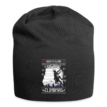 Escalade Montagne Moche Pull de Noël Cadeau - Bonnet en jersey - noir - Devant