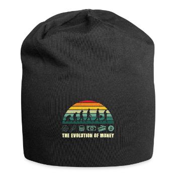 The Evolution Of Money BTC Bitcoin Crypto - Jersey-Beanie - Schwarz - Vorne