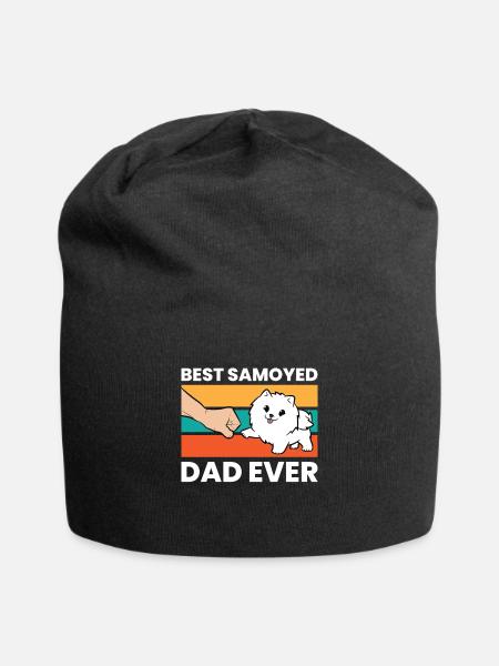 Samoyed Dog Owner Meilleur Père Samoyède - Bonnet en jersey - noir