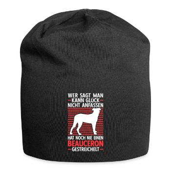 Beauceron streicheln Beauce Shepherd - Jersey-Beanie - Schwarz - Vorne