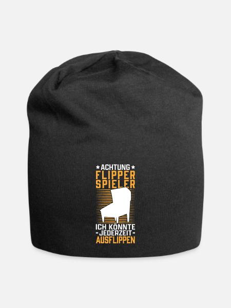 Flipper ausflippen Flipperautomat Pinball - Jersey-Beanie - Schwarz
