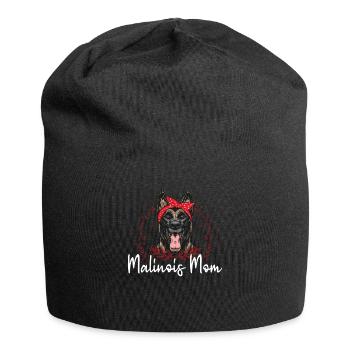 Malinois Mom Belgischer Schäferhund Hund Geschenk - Jersey-Beanie - Schwarz - Vorne