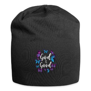 Christian Bible Verse Quote - Jersey-Beanie - Schwarz - Vorne